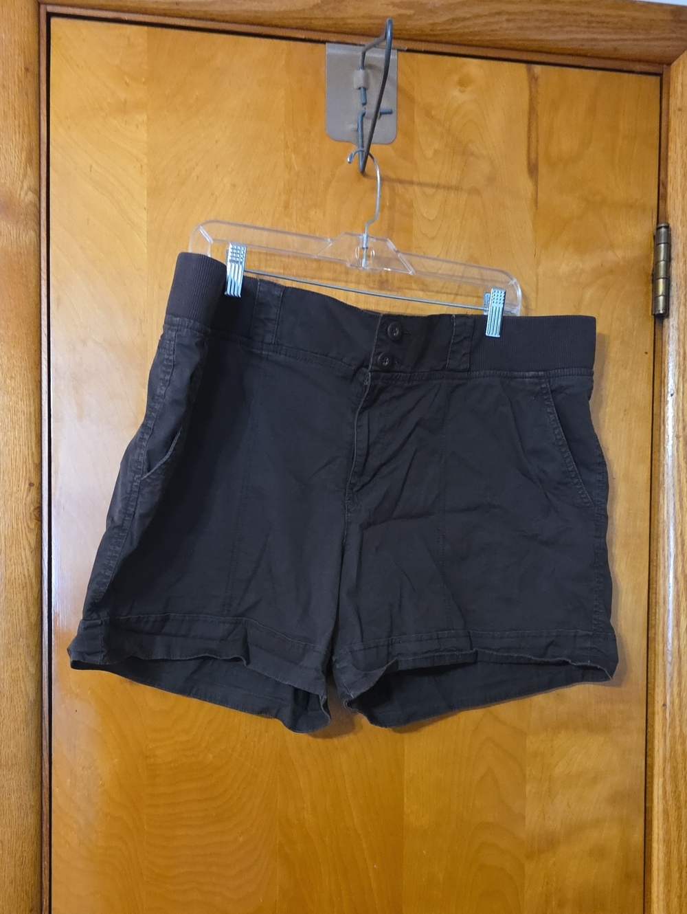 Sonoma Deep Brown High-Waist Casual Shorts